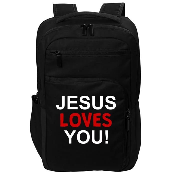 Jesus Loves You Funny Faithful Christian Gift Impact Tech Backpack