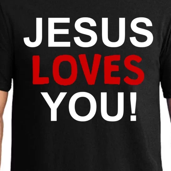 Jesus Loves You Funny Faithful Christian Gift Pajama Set