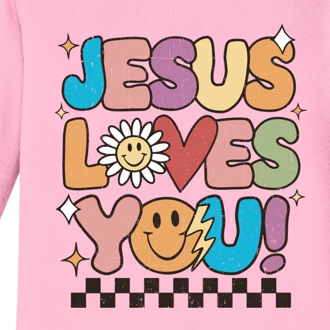 Jesus Loves You Come To Christ Our Lord Christian Catholic Baby Long Sleeve Bodysuit