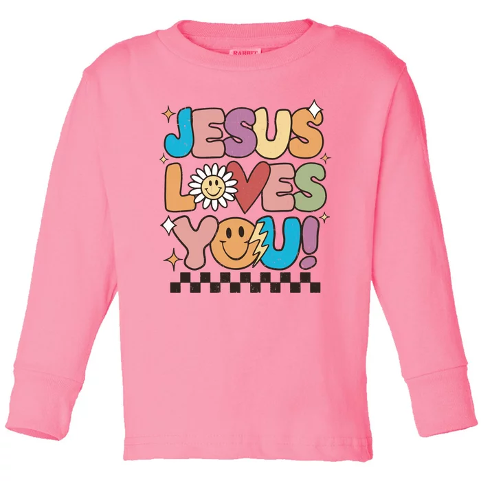 Jesus Loves You Come To Christ Our Lord Christian Catholic Toddler Long Sleeve Shirt