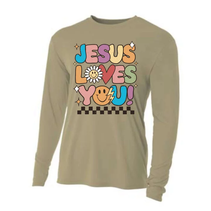 Jesus Loves You Come To Christ Our Lord Christian Catholic Cooling Performance Long Sleeve Crew