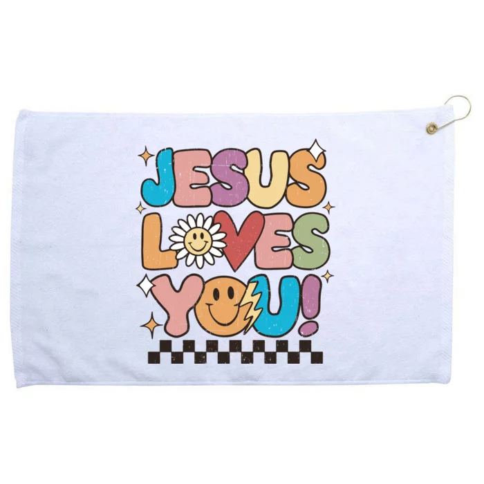 Jesus Loves You Come To Christ Our Lord Christian Catholic Grommeted Golf Towel