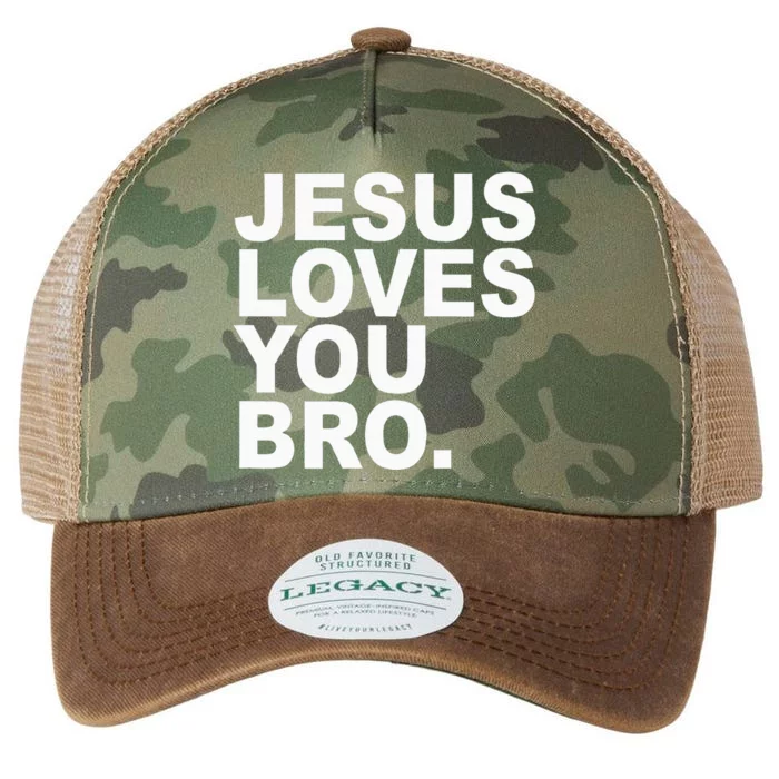 Jesus Loves You Bro. Christian Faith Legacy Tie Dye Trucker Hat