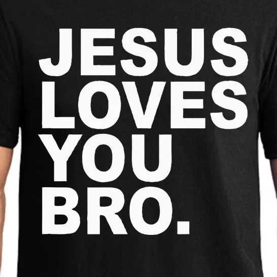 Jesus Loves You Bro. Christian Faith Pajama Set