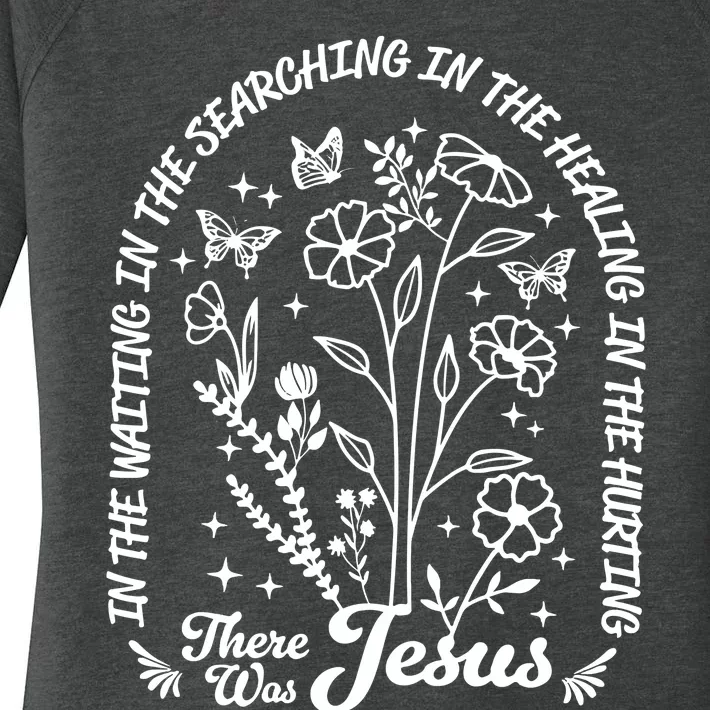 Jesus Loves You Christian Aesthetic Bible Verse Women's Perfect Tri Tunic Long Sleeve Shirt