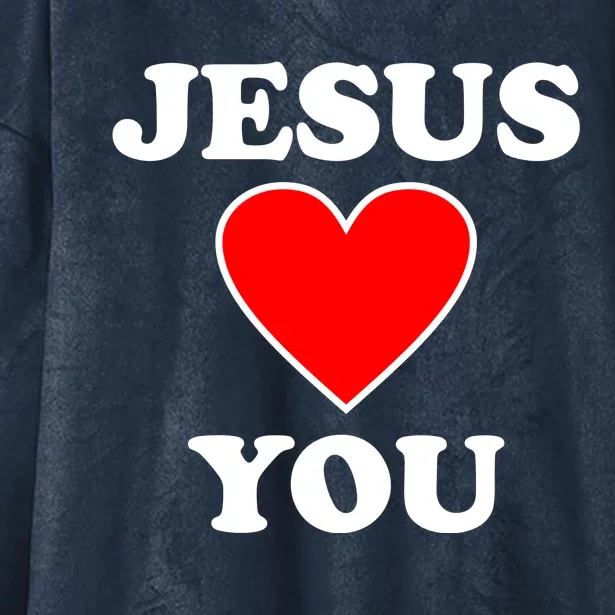 Jesus Loves You Come As You Are Hooded Wearable Blanket