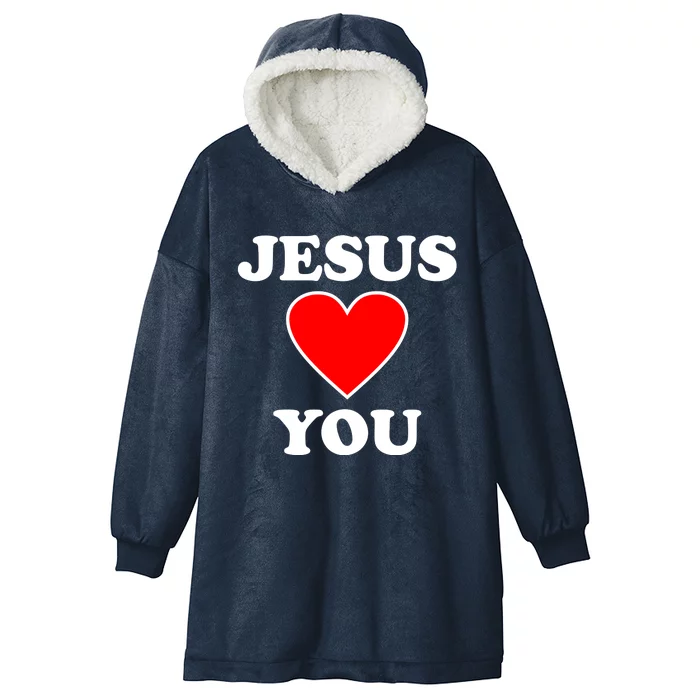 Jesus Loves You Come As You Are Hooded Wearable Blanket