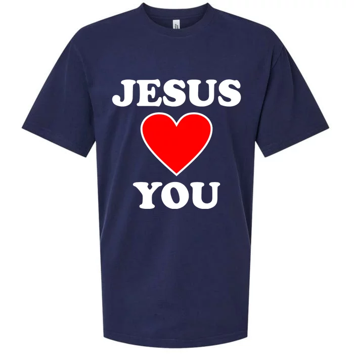 Jesus Loves You Come As You Are Sueded Cloud Jersey T-Shirt