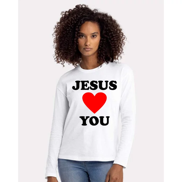 Jesus Loves You Come As You Are Womens Cotton Relaxed Long Sleeve T-Shirt