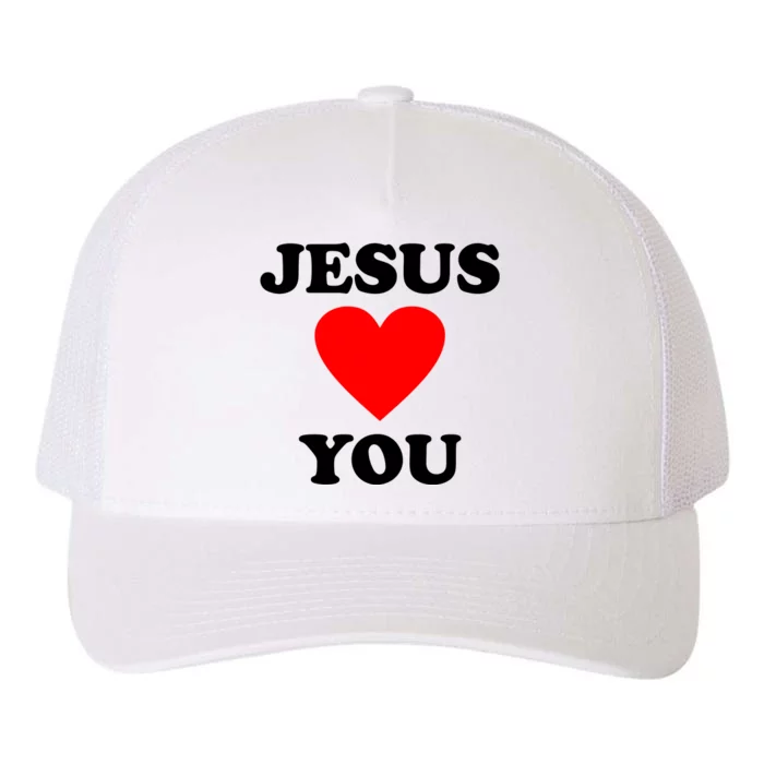 Jesus Loves You Come As You Are Yupoong Adult 5-Panel Trucker Hat