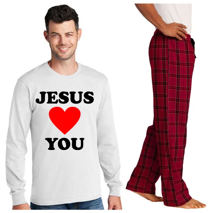 Jesus Loves You Come As You Are Long Sleeve Pajama Set