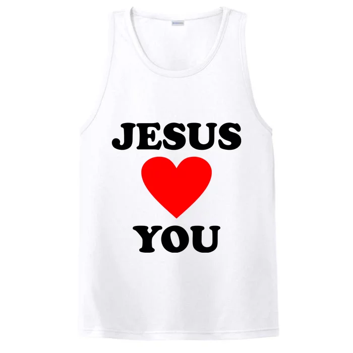 Jesus Loves You Come As You Are Performance Tank