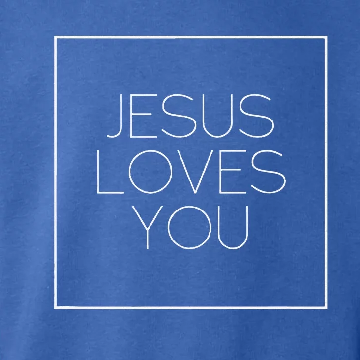 Jesus Loves You Toddler Hoodie