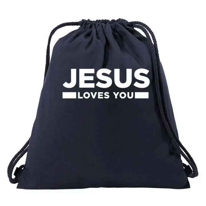 Jesus Loves You God Believe Holy Christian Church Gift Drawstring Bag