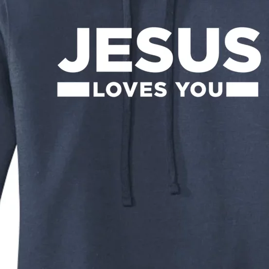 Jesus Loves You God Believe Holy Christian Church Gift Women's Pullover Hoodie