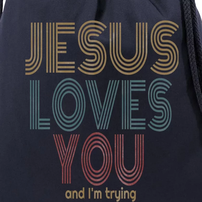 Jesus Loves You This I Know Christian Love Meaningful Gift Drawstring Bag