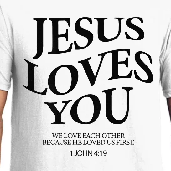 Jesus Loves You We Love Each Other Pajama Set