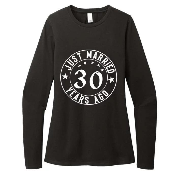 Just Married 30 Years Ago Happy Anniversary Womens CVC Long Sleeve Shirt