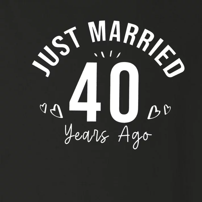 Just Married 40 Years Ago Husband And Wife Toddler Long Sleeve Shirt