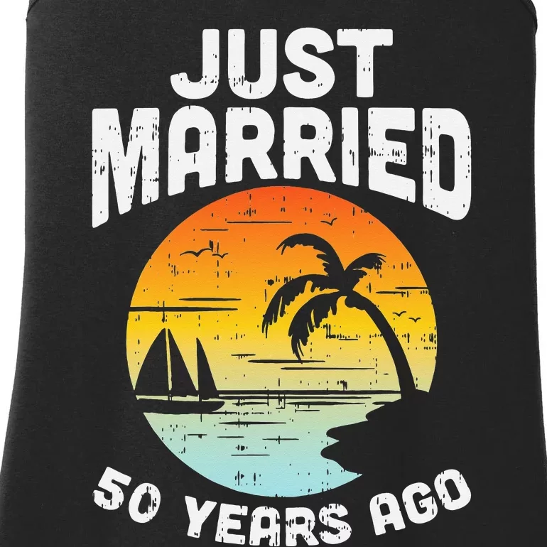 Just Married 50 Years Ago Anniversary Cruise Ladies Essential Tank