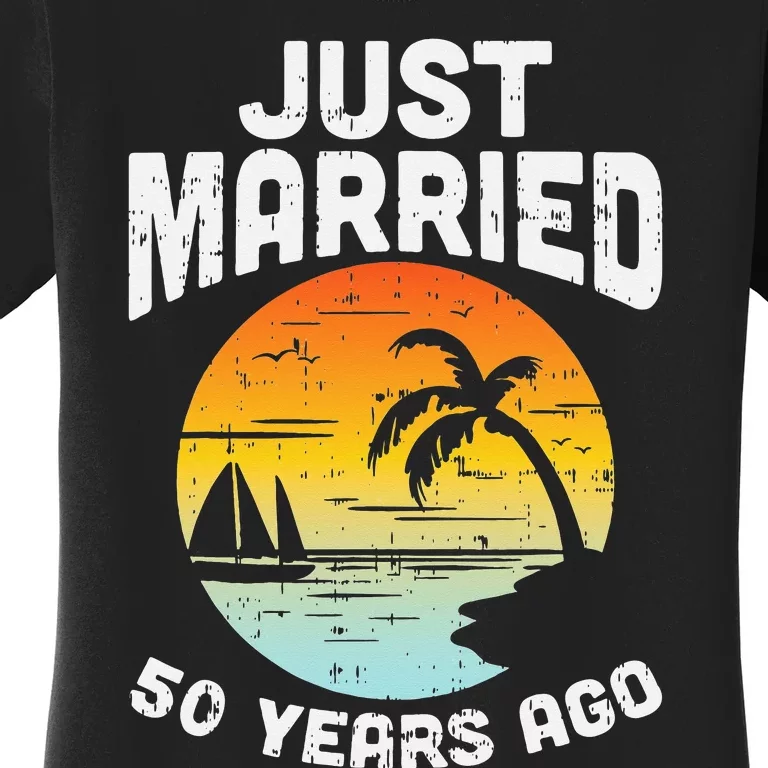 Just Married 50 Years Ago Anniversary Cruise Women's T-Shirt