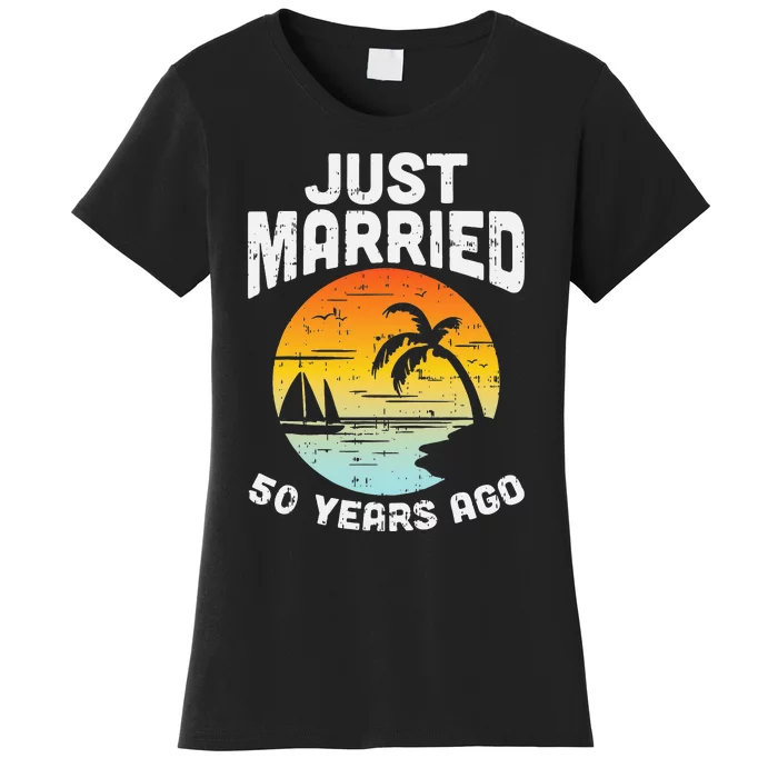 Just Married 50 Years Ago Anniversary Cruise Women's T-Shirt