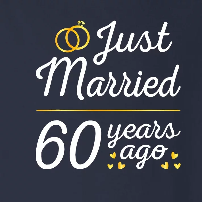 Just Married 60 Years Ago 60th Wedding Anniversary Matching Toddler Long Sleeve Shirt