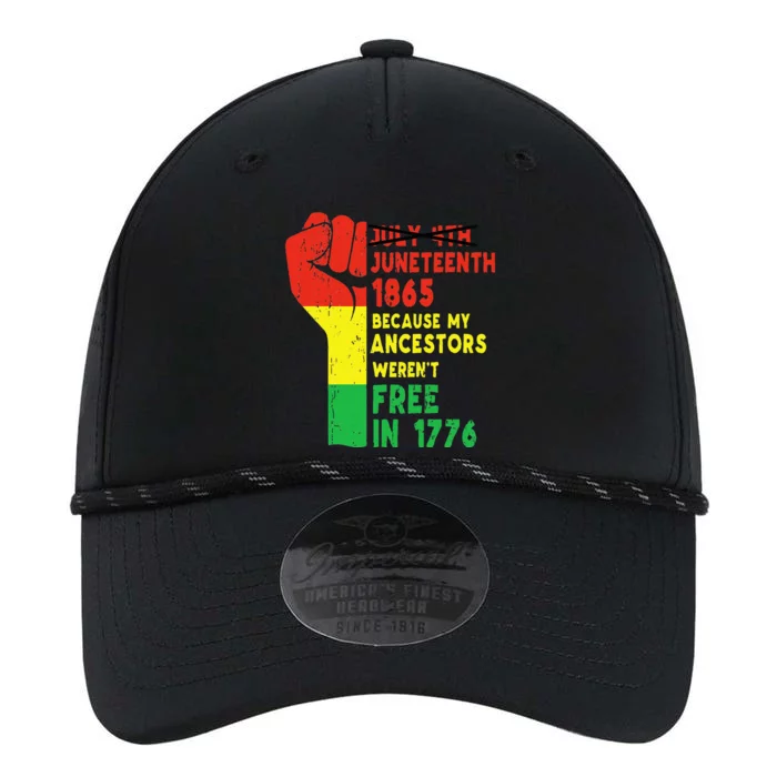 Juneteenth My Ancestors Free Black African Flag Pride Fist Performance The Dyno Cap