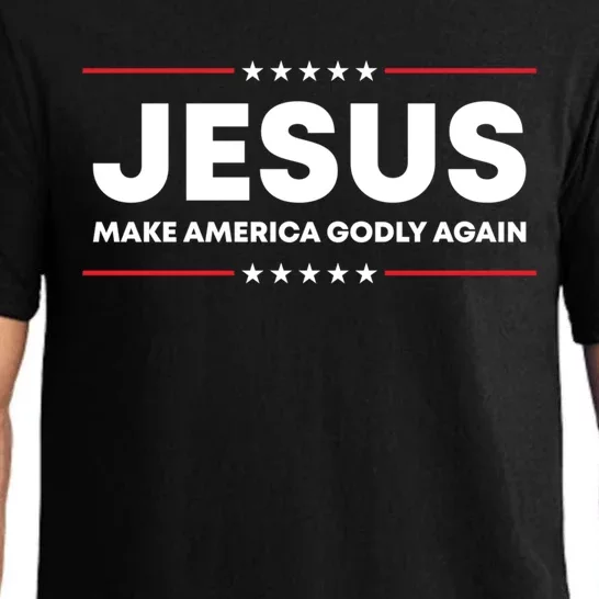 Jesus Make America Godly Again Patriotic Christian Faith Usa Gift Pajama Set