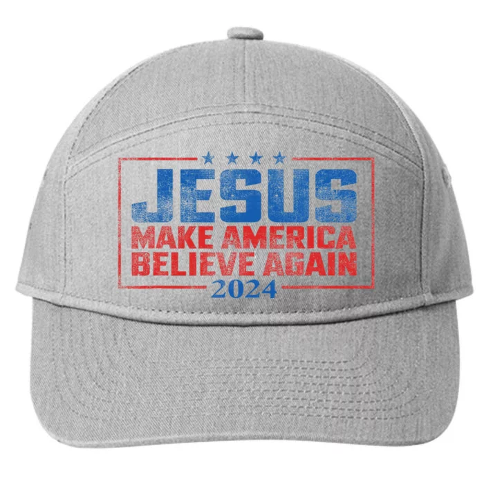 Jesus Make America Believe Again 2024 7-Panel Snapback Hat