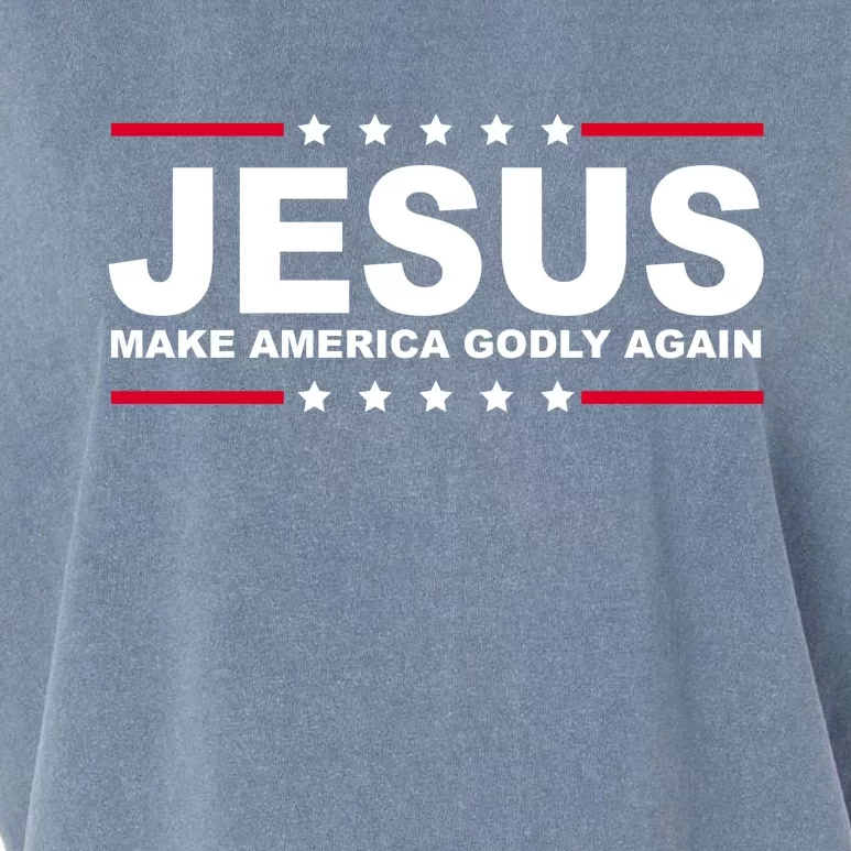 Jesus Make America Godly Again Garment-Dyed Women's Muscle Tee