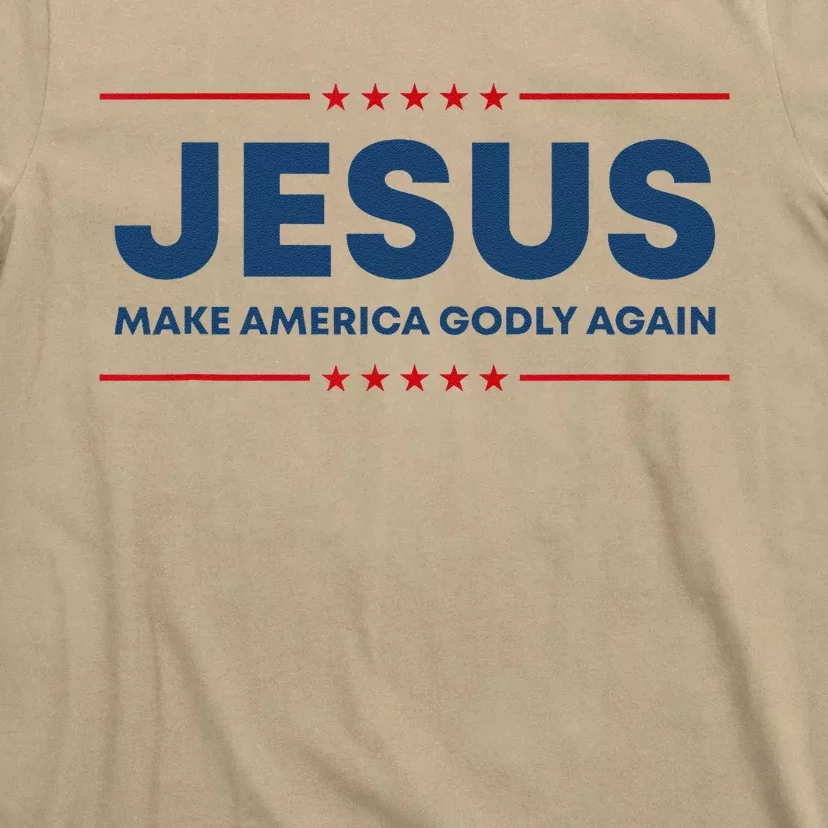 Jesus Make America Godly Again Christian US Patriot American T-Shirt