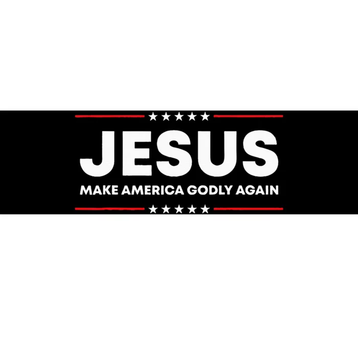 Jesus Make America Godly Again Patriotic Christian Faith USA Bumper Sticker