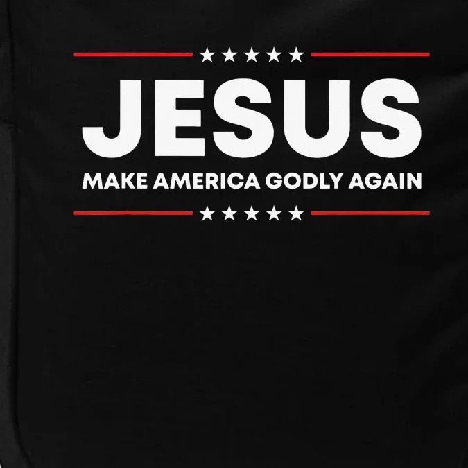 Jesus Make America Godly Again Patriotic Christian Faith USA Impact Tech Backpack