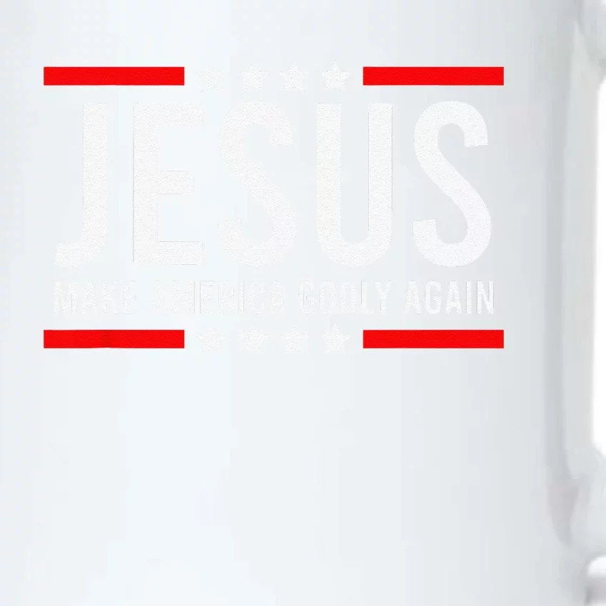 Jesus Make America Godly Again Patriotic Christian Black Color Changing Mug