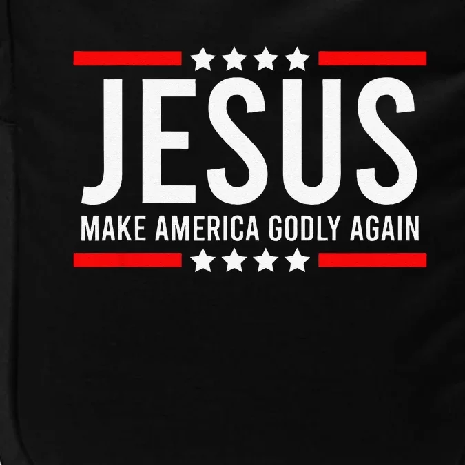 Jesus Make America Godly Again Patriotic Christian Impact Tech Backpack