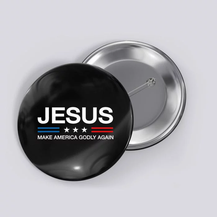 Jesus Make America Godly Again Christian Patriot Button