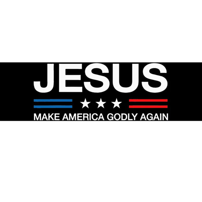 Jesus Make America Godly Again Christian Patriot Bumper Sticker