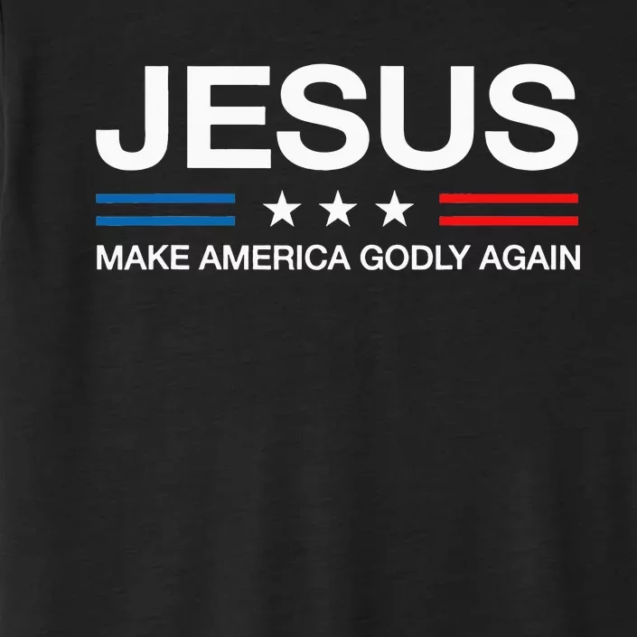 Jesus Make America Godly Again Christian Patriot ChromaSoft Performance T-Shirt