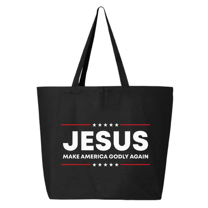 Jesus Make America Godly Again Patriotic 25L Jumbo Tote