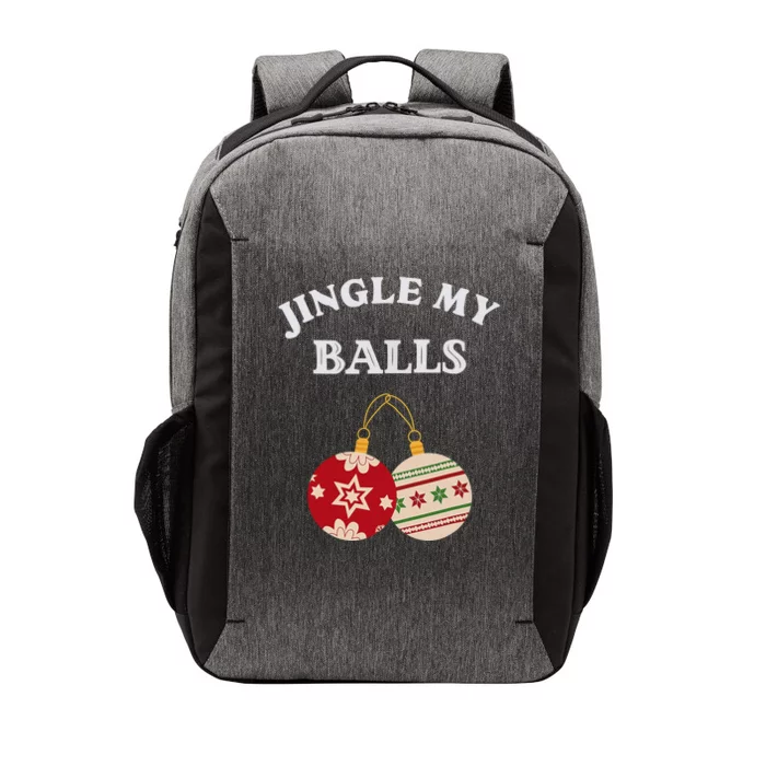 Jingle My Balls Shake My Presents Fun Couples Christmas Vector Backpack