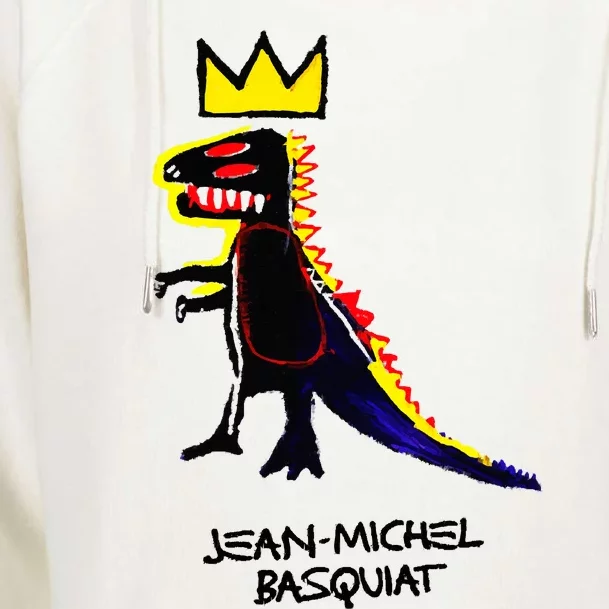 Jean Michel Basquiat Artwork Womens Funnel Neck Pullover Hood