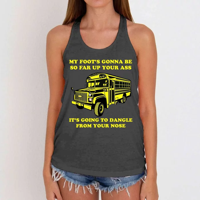 Jackie Miller Bus Driver Angry Bus Driver Women's Knotted Racerback Tank