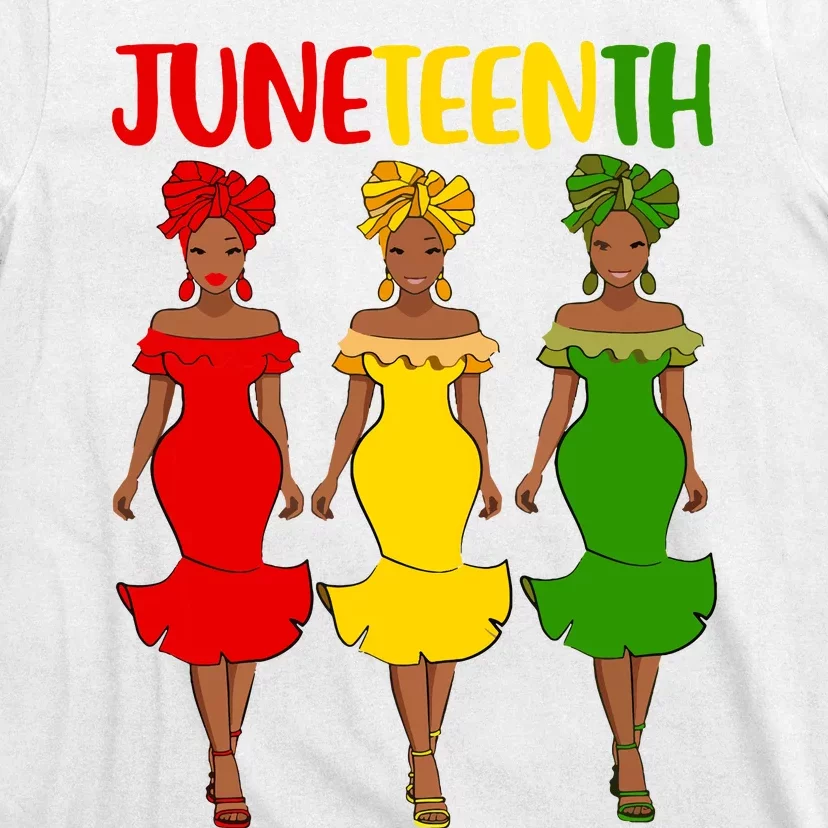 Juneteenth Melanin Black Women T-Shirt