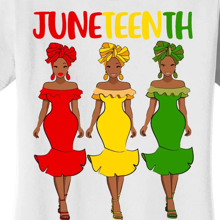 Juneteenth Melanin Black Women Women's T-Shirt