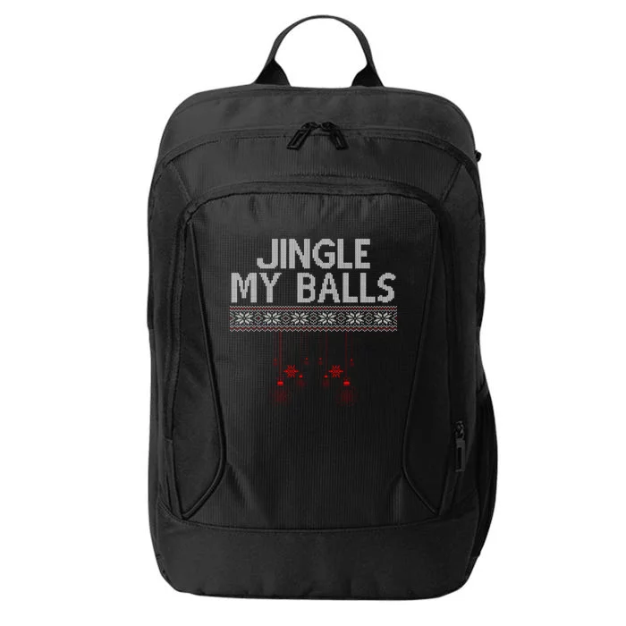 Jingle My Balls Funny Ugly Christmas City Backpack