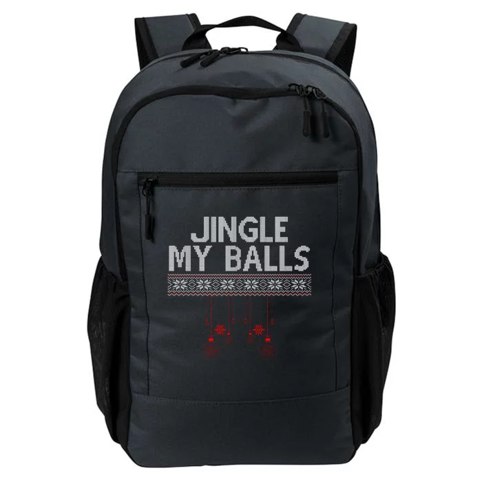 Jingle My Balls Funny Ugly Christmas Daily Commute Backpack