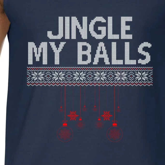 Jingle My Balls Funny Ugly Christmas Comfort Colors® Tank Top