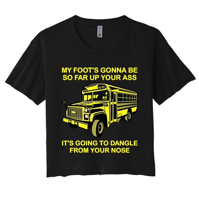 Jackie Miller Bus Driver Angry Bus Driver Women's Crop Top Tee