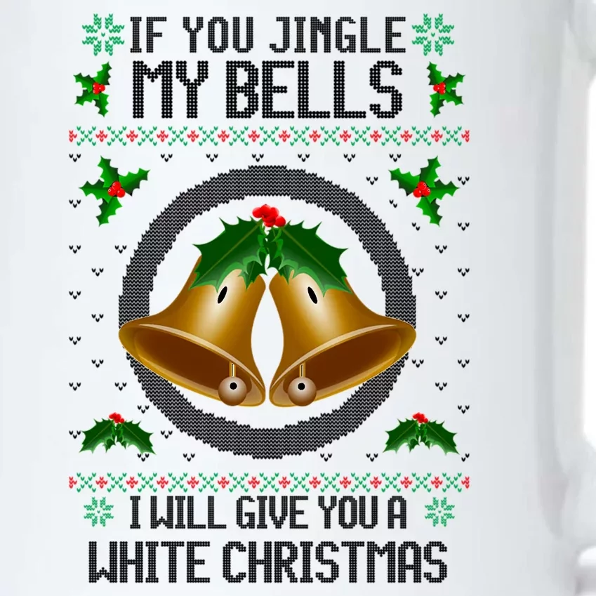 Jingle My Bells I Will Give You A White Christmas Xmas Black Color Changing Mug